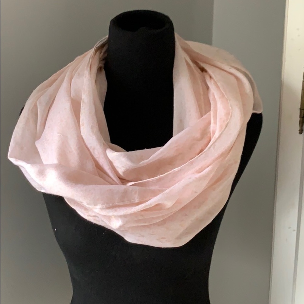 Abercrombie and Fitch Pink and Gold Infinity Scarf